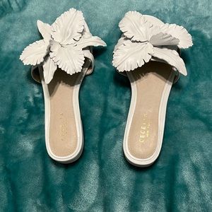 Cecelia New York white leather Lila style sandals size 8.5